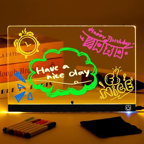 Led leuchttafel notizboard - led,