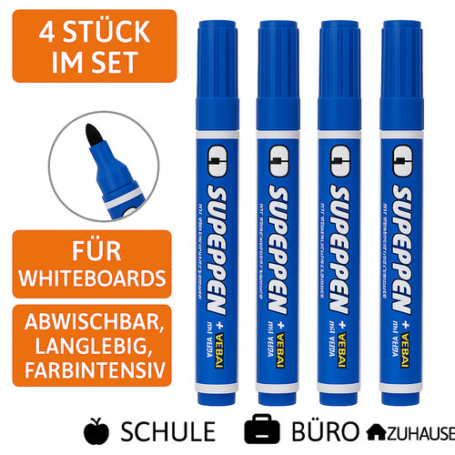 Whiteboard marker blaue - 4x,