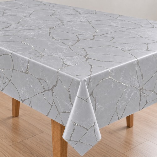 Pvc tischdecke marmor grau - pvc,