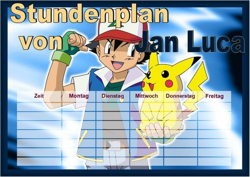 Stundenplan pokemon 2 - ♥,
