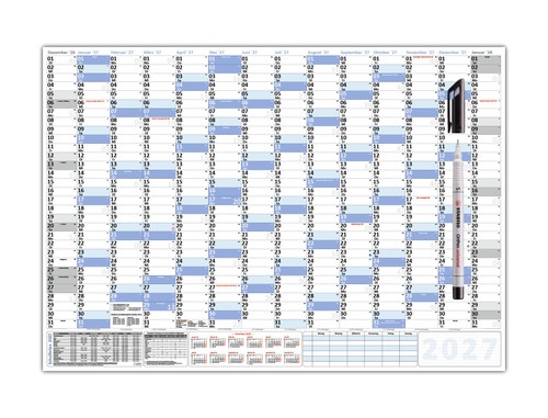 Wandkalender din 2027 - din,
