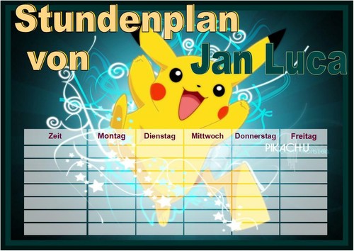 Stundenplan pokemon 1 - stundenplan,