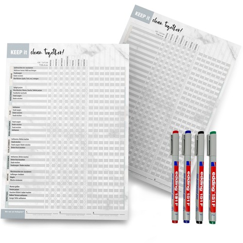 Haushaltsplaner inkl stifte - 4,