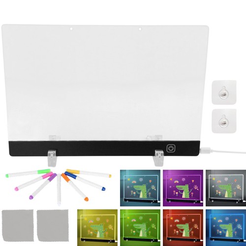 Led acryl schreibtafel - led,